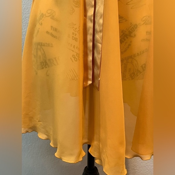 158. Vintage Victoria Secret Gold Babydoll Nightgown Sheer/Satin Size M - Picture 7 of 10
